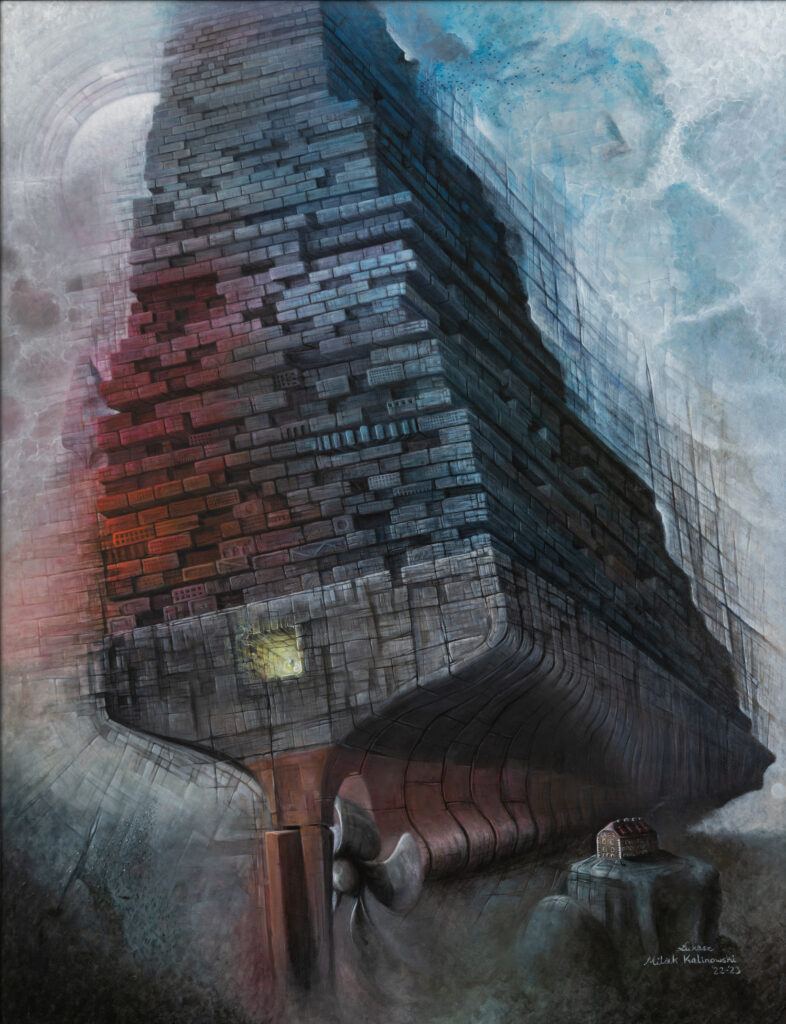 “Eksodus” – 130x100cm | płyta pilśniowa