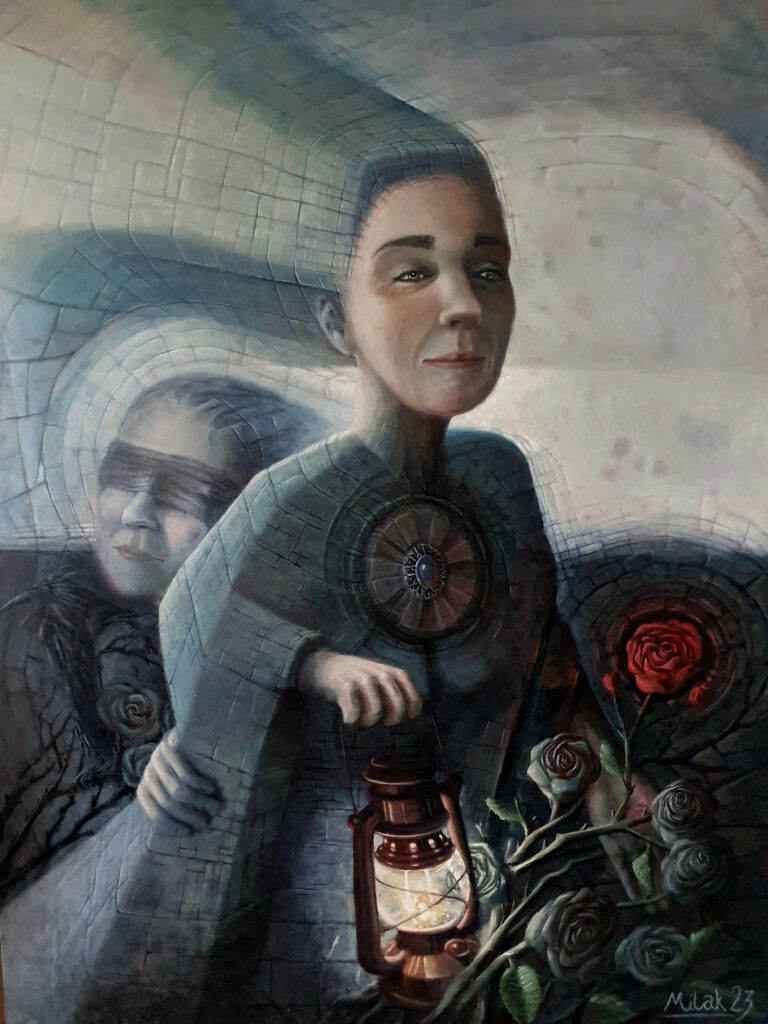 “Banszi” – akryle/oleje na desce 80x60cm