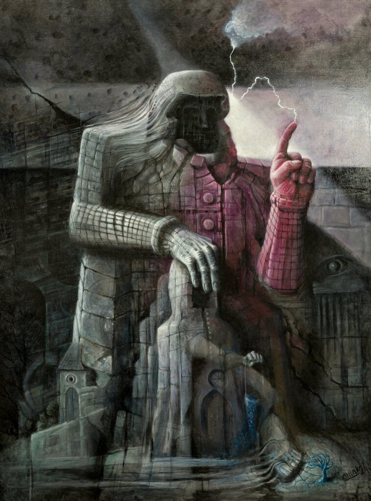 Książę – akryle/oleje na desce 100x74cm